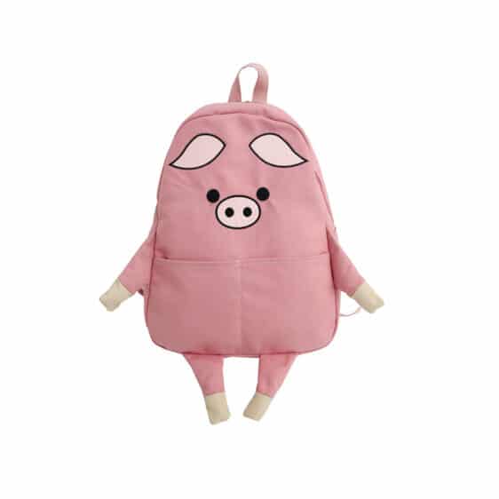 Adorable Cartoon Pig Design Pink Backpack