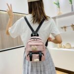 Adorable Kitten Design Pink Girly Backpack