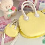 Adorable Korean Style Women's Yellow Handbag