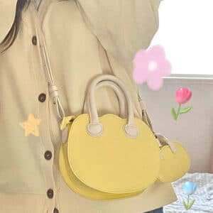 Adorable Korean Style Women's Yellow Handbag