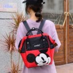 Adorable Mickey Mouse Wink Red Backpack