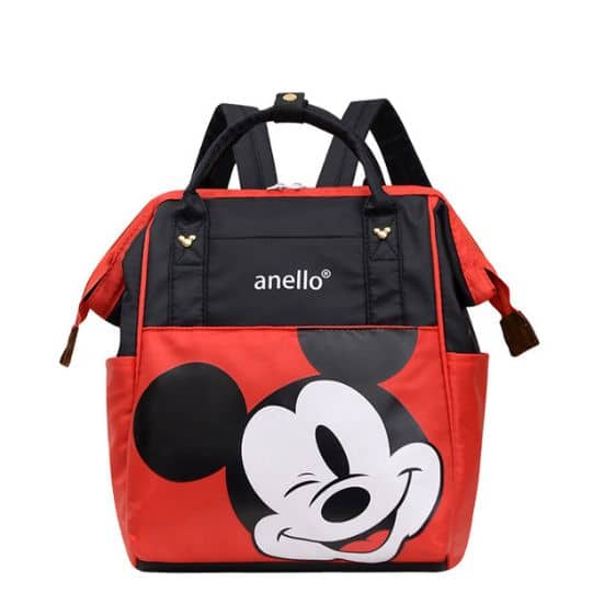 Adorable Mickey Mouse Wink Red Backpack