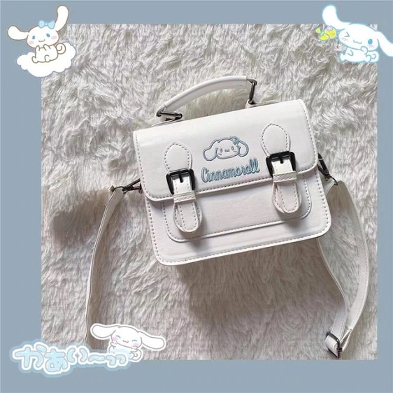 Adorable Sanrio Cinnamoroll Square Style Handbag