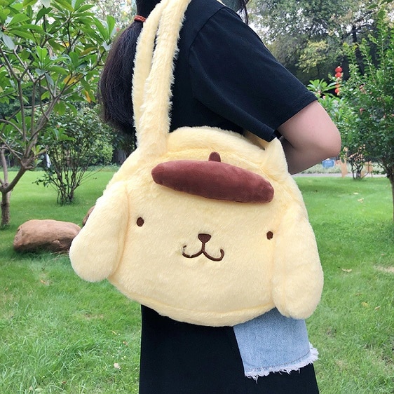 Charming Dog Pompompurin Sanrio Plush Handbag