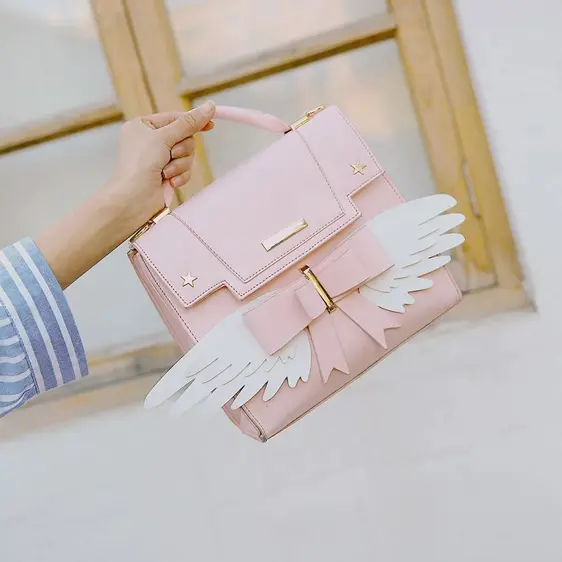 Cute Anime Card Captor Sakura Inspired Pink Handbag