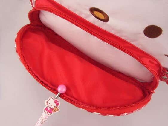 Cute Hello Kitty Strawberry Bow Red Backpack