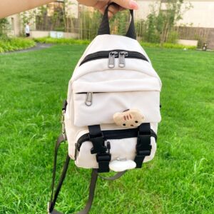 Cute Kitten & Fish Design Beige Backpack