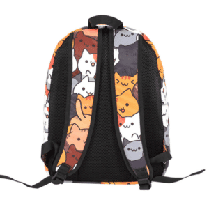 Cute Neko Atsume Cat Pattern Girl Backpack
