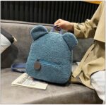 Cute Travel Blue Bear-Shaped Backpack