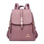 Golden Kangaroo Cute Purple Woman Backpack