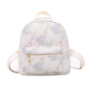 Kawaii Disney Dumbo Pattern White Girl Backpack