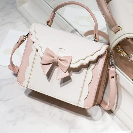 Kawaii Pink Bow Decor Fashionable Shoulder Bag