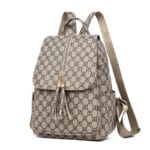 Lovely Gucci Designer Inspired Khaki Backpack