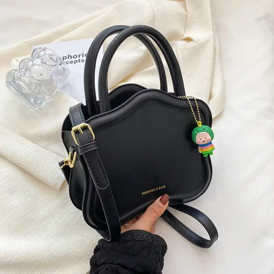 Lovely Star-Shaped Black Candy Color Shoulder Bag