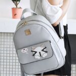 Adorable Cat Thinking Of Fish Gray Girl Backpack