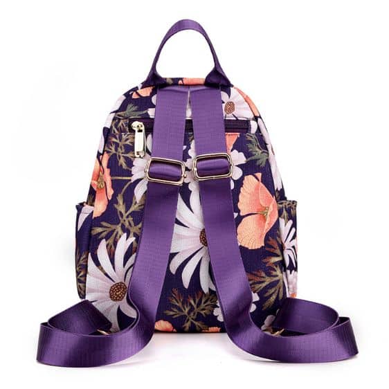 Adorable Tulip Flower Purple Lady Backpack