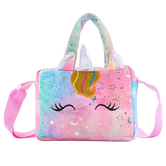 Adorable Unicorn Starry Pattern Girly Handbag