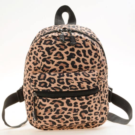 Charming Leopard Print Woman Backpack