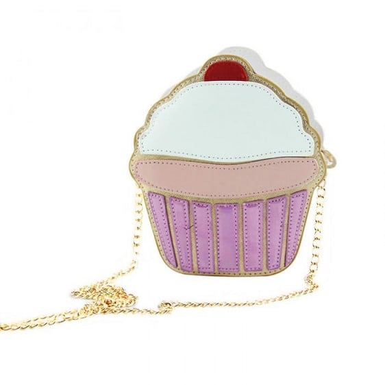 Cupcake Design Charming Girly Chain Shoulder Bag