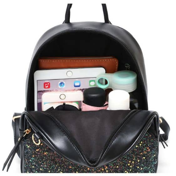 Cute Glitter-Like Particles Design Woman Backpack