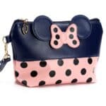 Cute Minnie Mouse Design Navy Blue Makeup Bag