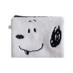 Cute Snoopy Soft Wool White Makeup Bag