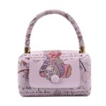 Cute Teddy Bear Graffiti Style Fashionable Handbag