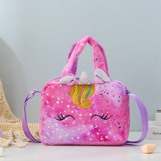 Cute Unicorn Starry Design Girly Shoulder Bag