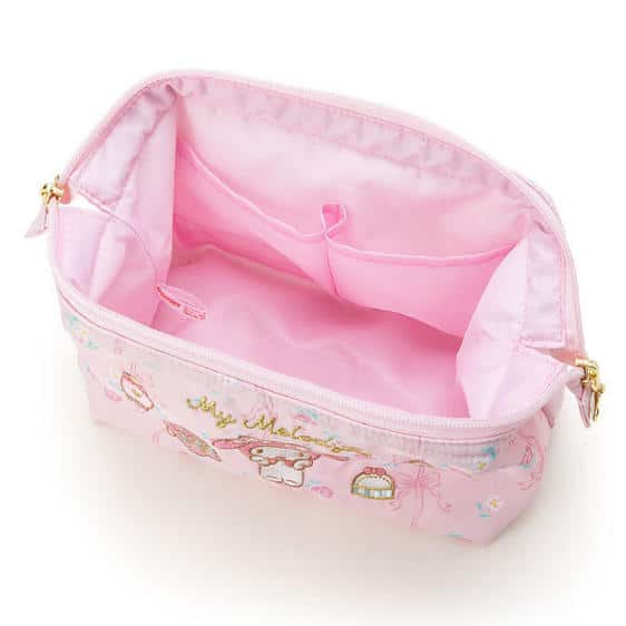 Girly Sanrio My Melody Embroidery Makeup Pouch