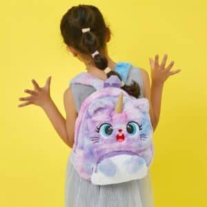 Kawaii Amazed Unicorn Light Purple Girl Backpack