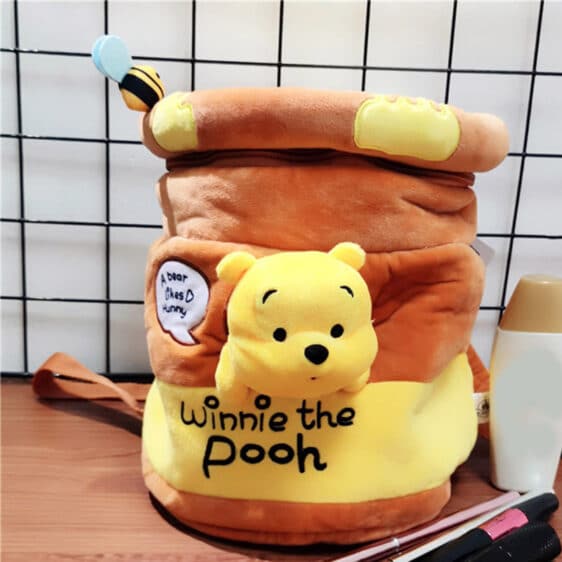 Kawaii Disney Winnie The Pooh Brown Backpack