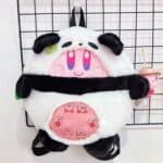 Kawaii Kirby In Panda Suit White Backpack