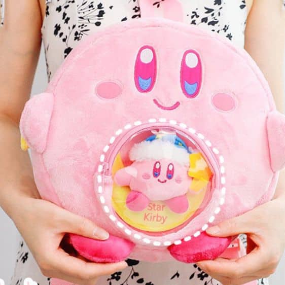 Kawaii Nintendo’s Kirby Pink Plush Girl Backpack