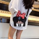 Lovely Minnie Mouse Head Pattern Ladies Handbag
