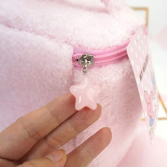 My Melody Ribbon Sanrio Pink Plushy Makeup Bag