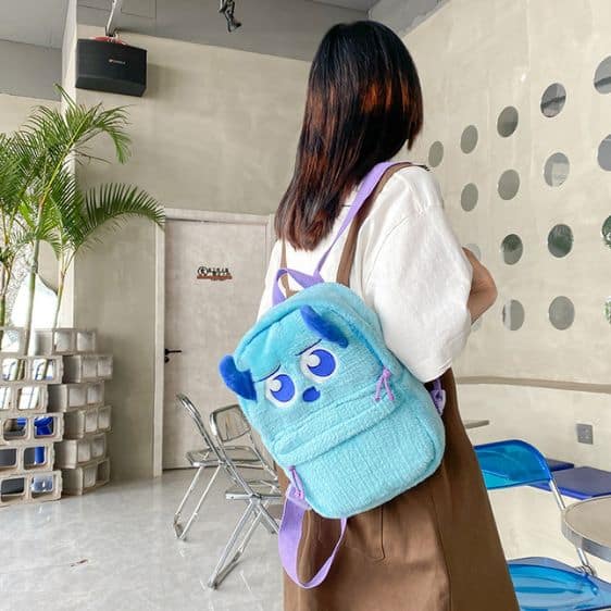 Adorable Pixar Monsters Inc Blue Backpack