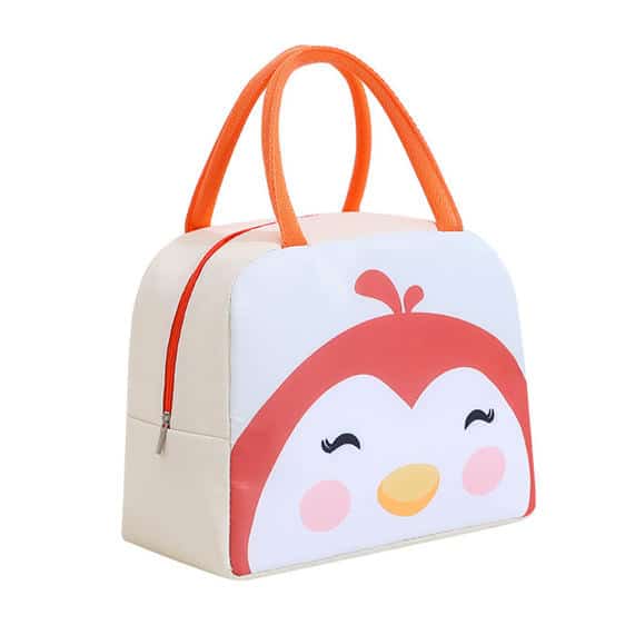 Charming Little Penguin Ivory Hue Lunch Tote
