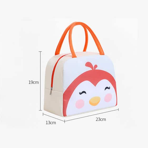 Charming Little Penguin Ivory Hue Lunch Tote