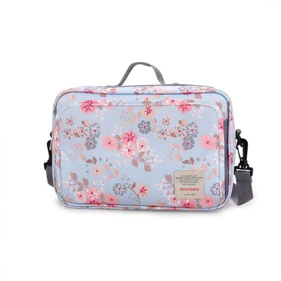 Cute Small Flowers Pattern Light Blue Baby Bag