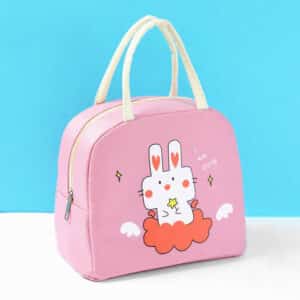 Kawaii Angel Cartooned Rabbit Thermal Lunch Bag