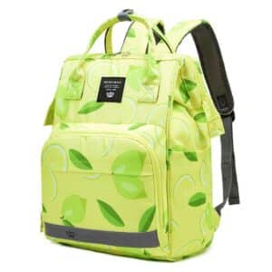 Kawaii Lime Fruit Design Green Baby Backpack