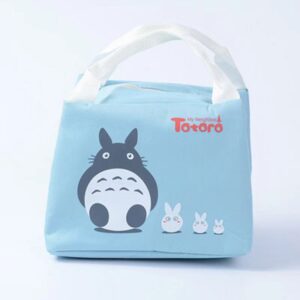 Kawaii My Neighbor Totoro Light Blue Lunch Bag