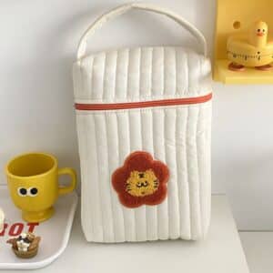 Kawaii Tiger Logo Beige Women Diaper Bag