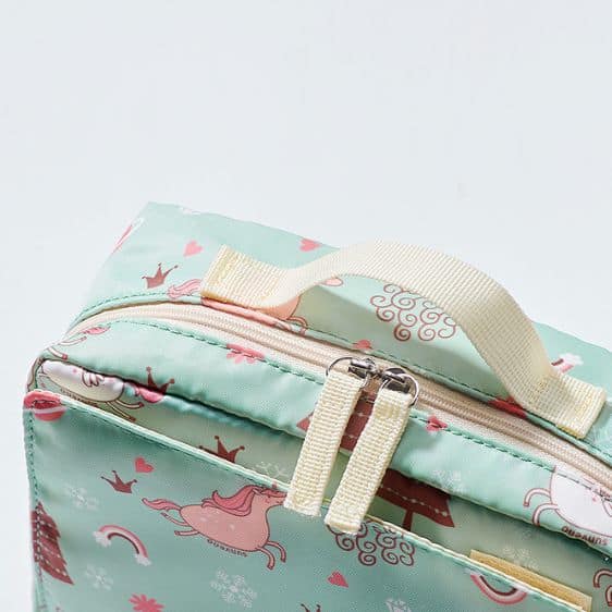 Kawaii Unicorn Rainbow Design Green Diaper Bag