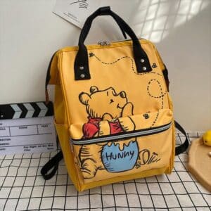 Kawaii Winnie The Pooh Yellow Changing Backpack