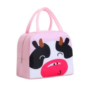 Lovely Happy Calf Design Insulated Lunch Basket