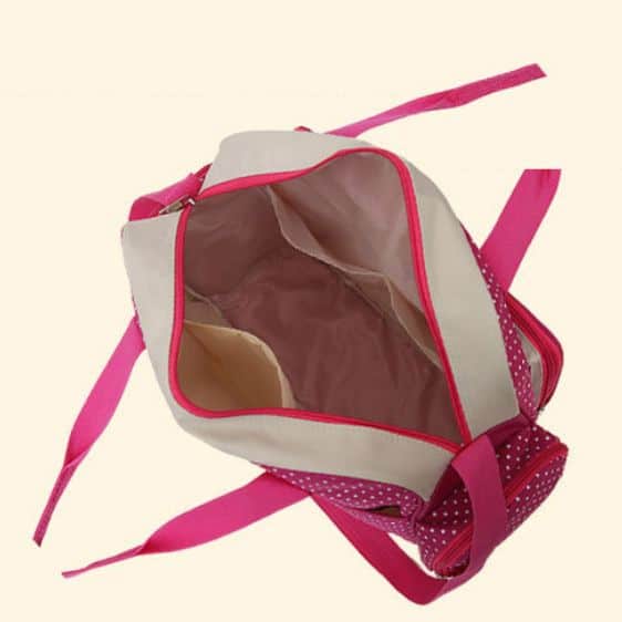 Adorable Pink Polka Dots Pattern Design Baby Bag