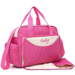 Adorable Pink Polka Dots Pattern Design Baby Bag - MAIN