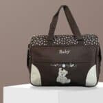 Cute Baby Bear Minimalist Icon Brown Diaper Bag