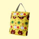 Kawaii Bear Bunny & Donut Head Art Yellow Baby Bag